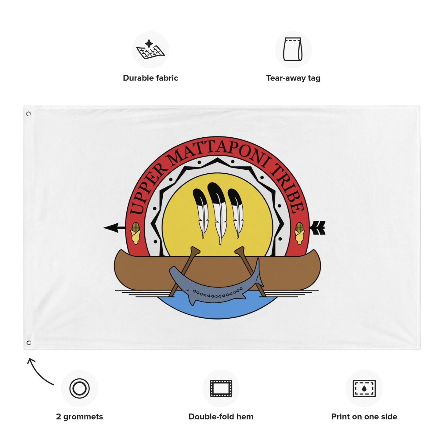 UMT Color Seal Full Size Vertical Flag