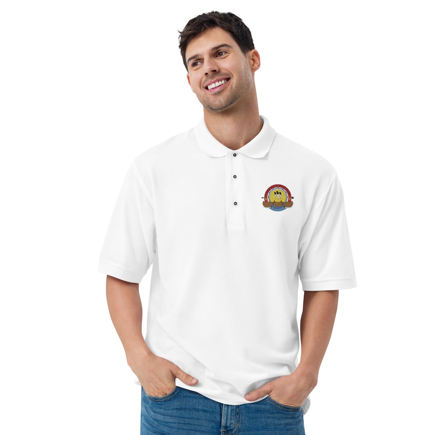 UMT Color Seal Embroidered Men's Premium Polo